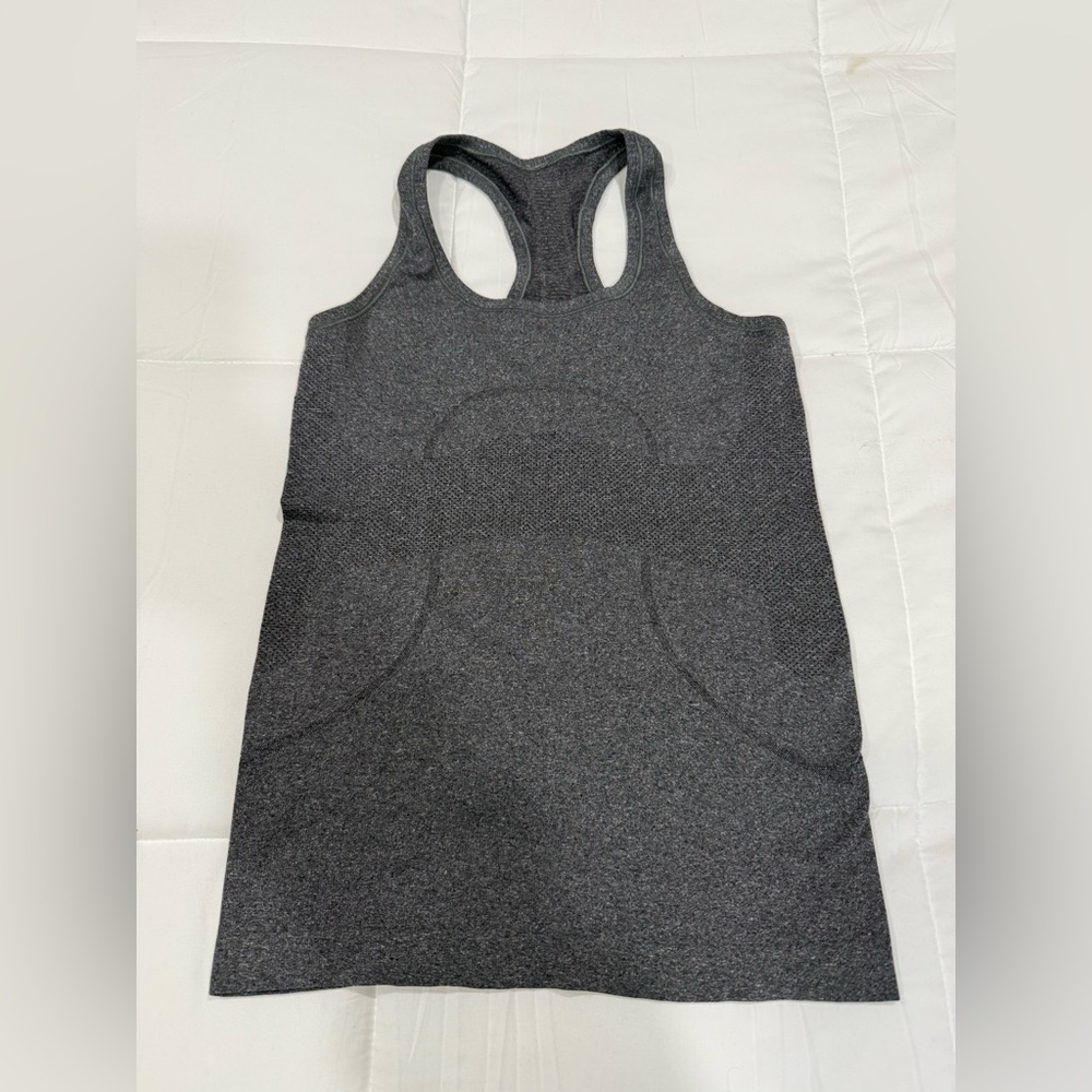 Lululemon Athletica Charcoal Racerback Tank - Picture 2 of 6